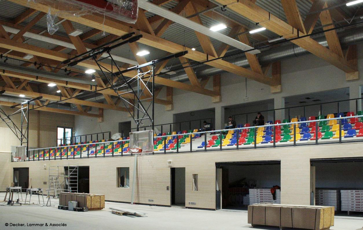 Hall des sports, Differdange (Luxembourg) Concepteurconstructeur bois