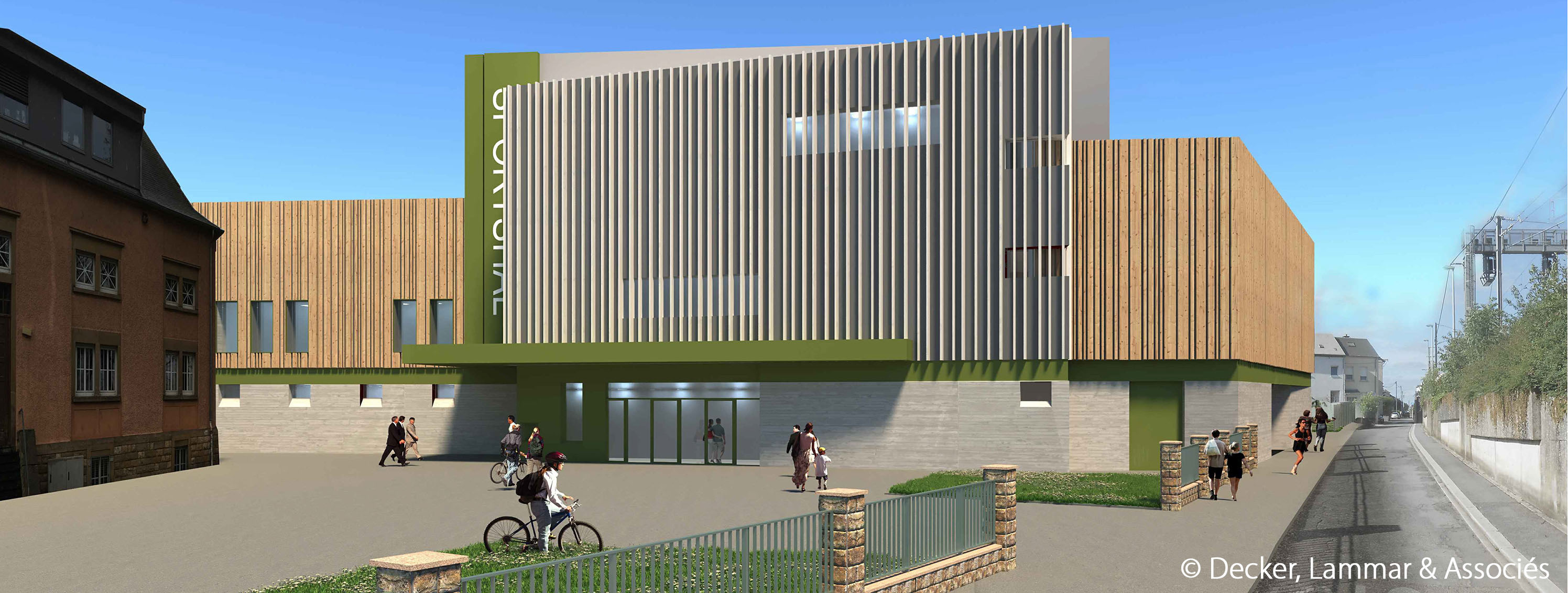 Hall des sports, Differdange (Luxembourg) Concepteurconstructeur bois